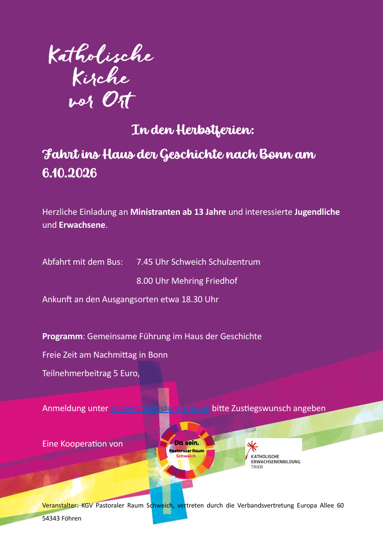 Fahrt ins Haus der Geschichte