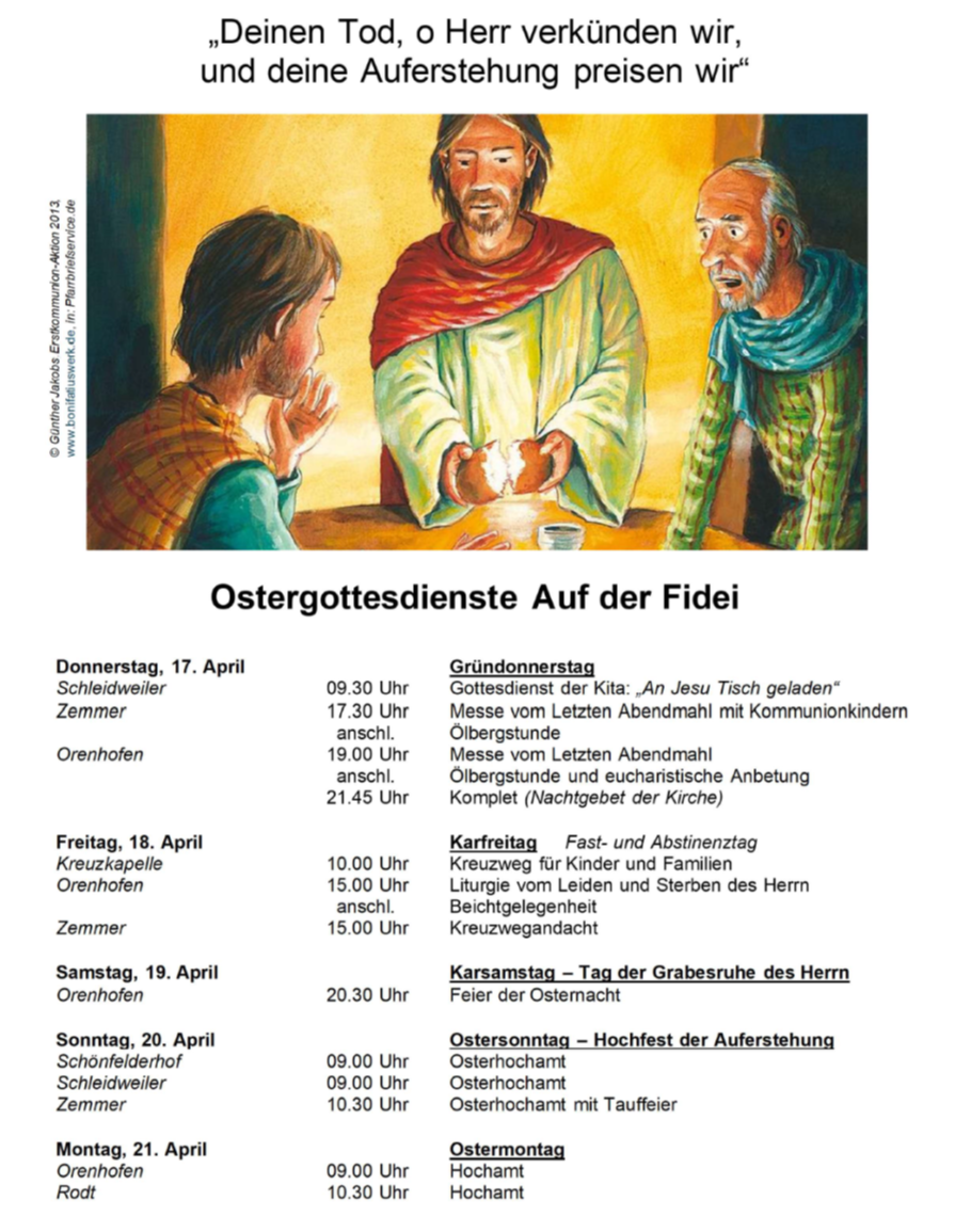 Ostergottesdienste